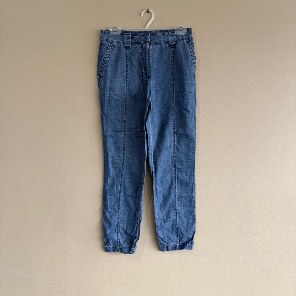 Talbots Tie Waist Lightweight Ankle Chino Pants 2